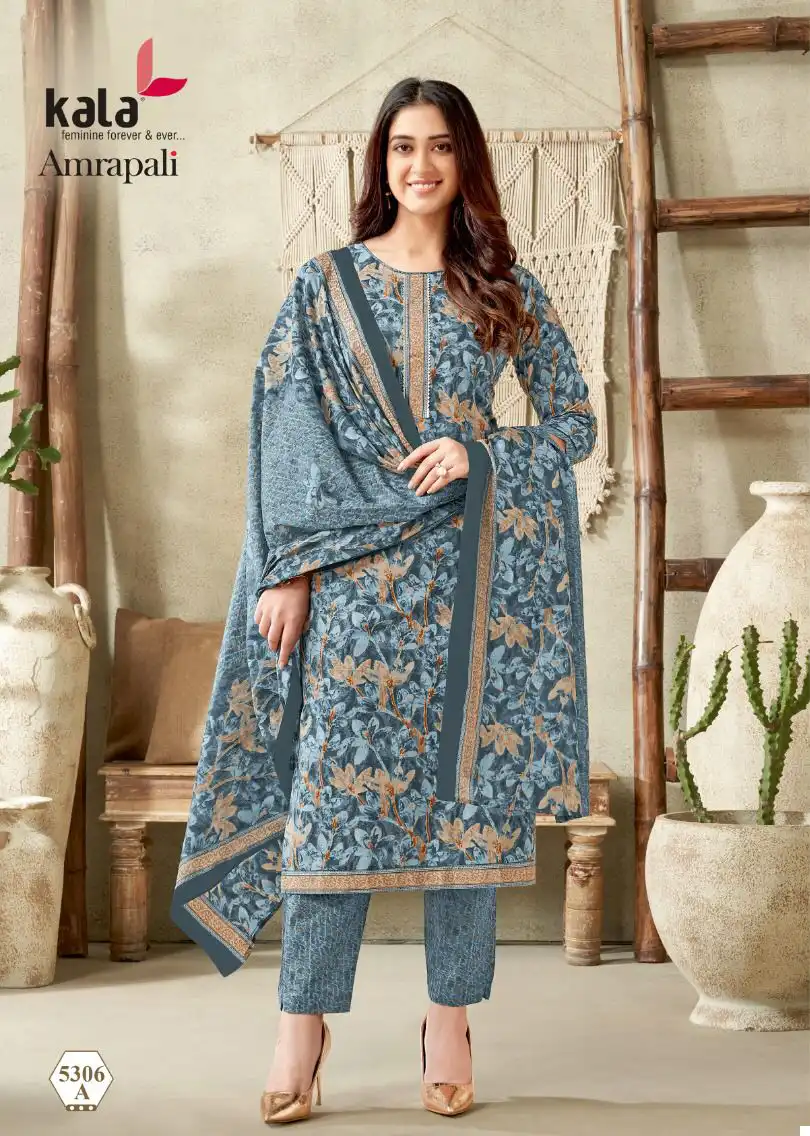 Kala Fashion Amrapali Vol 1 Pure Premium Cotton Wholesale Dress Material Catalog — Wholesale Salwar Suits, MPA wholesale from Surat — view 7