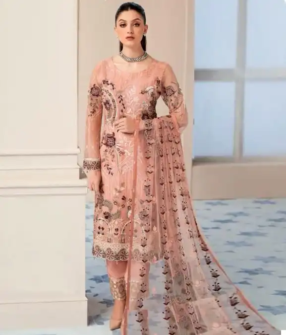 Al Amra Anaya ZF 77 Georgette Wholesale Pakistani Suit — Wholesale Salwar Suits, MPA wholesale from Surat — view 1