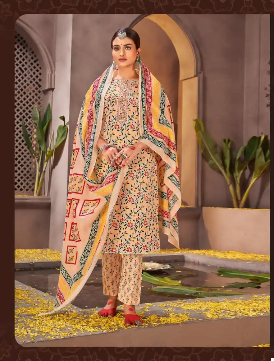 Jt Armani Vol 6 Cotton Wholesale Premium Work Salwar Suit Catalog — Wholesale Salwar Suits, MPA wholesale from Surat - Gallery Image 2