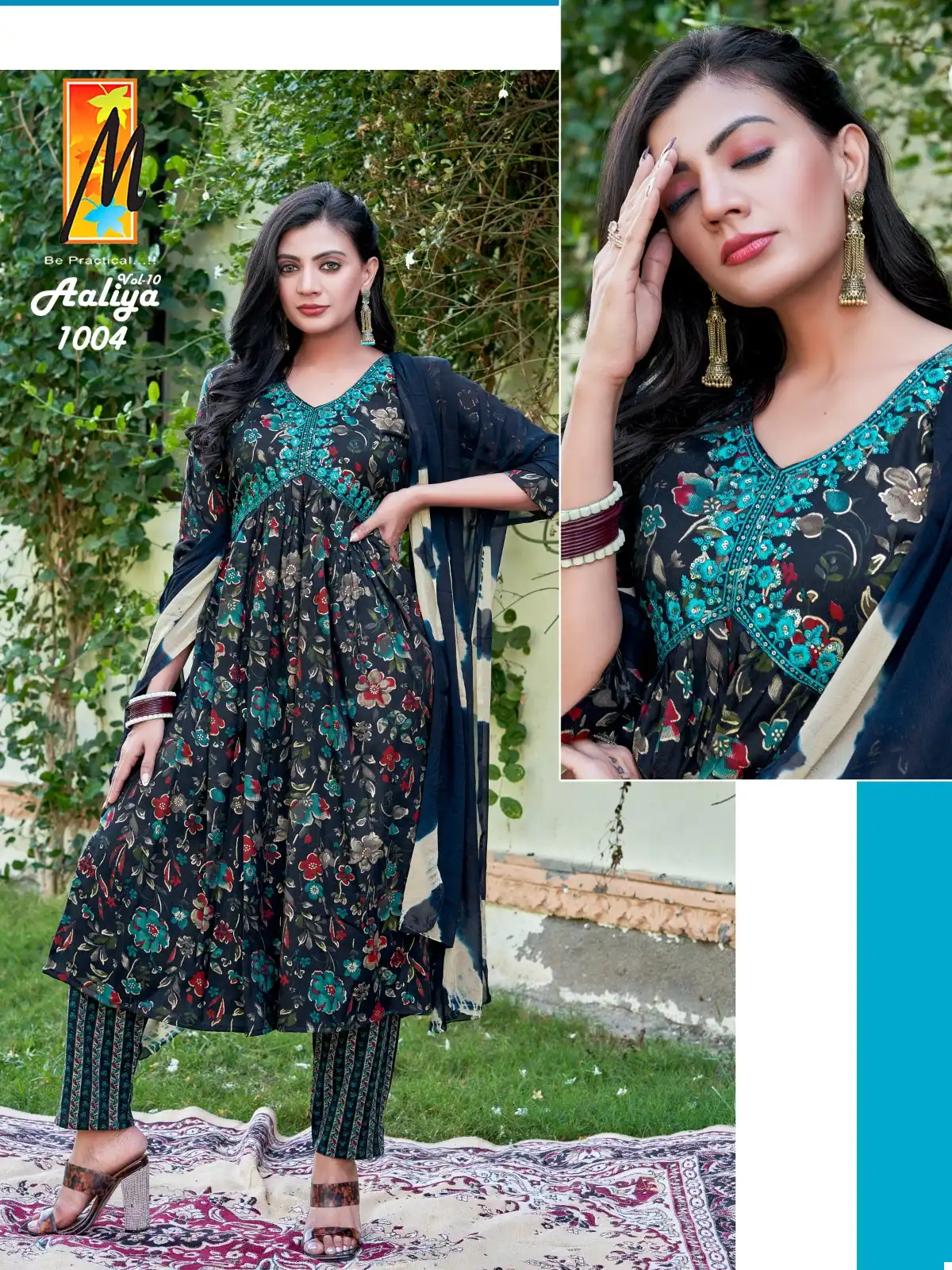Master Aaliya Vol-10 Heavy Capsule Foil Wholesale Readymade Suits Catalog — Wholesale Salwar Suits, MPA wholesale from Surat - Gallery Image 5