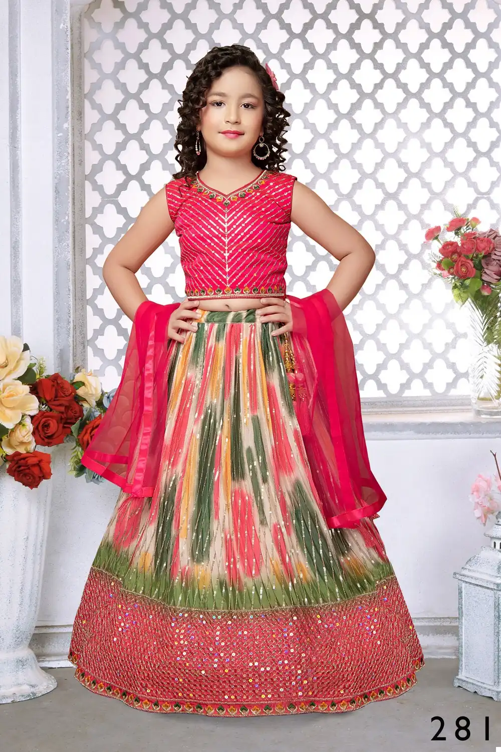 Alka Aaradhna Vol 42 Faux Georgette Wholesale Kidswear Lehenga Choli & Sharara Suit Catalog — Singles, MPA wholesale from Surat - Gallery Image 4