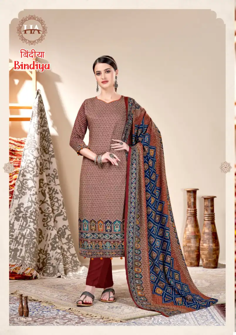Harshit Bindiya Pashmina Wholesale Winter Wear Salwar Suit Catalog — Wholesale Salwar Suits, MPA wholesale from Surat - Gallery Image 8