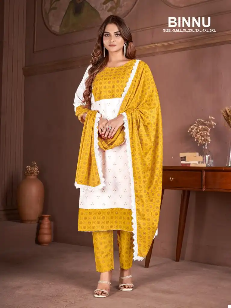 Avc Creation Binnu Rayon Wholesale Fancy Readymade Salwar Suit Catalog — Wholesale Salwar Suits, MPA wholesale from Surat - Gallery Image 5