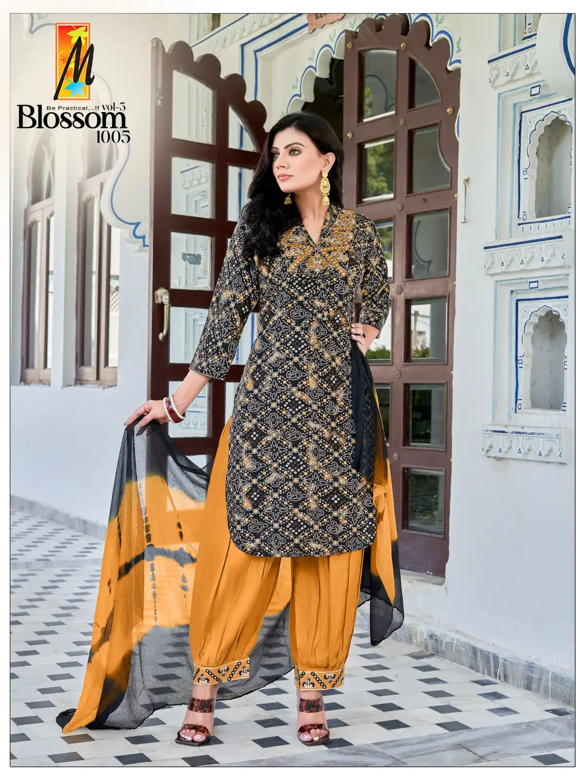 Master Blossom Vol 3 Heavy Rayon Wholesale Readymade Suits Catalog — Wholesale Salwar Suits, MPA wholesale from Surat - Gallery Image 4