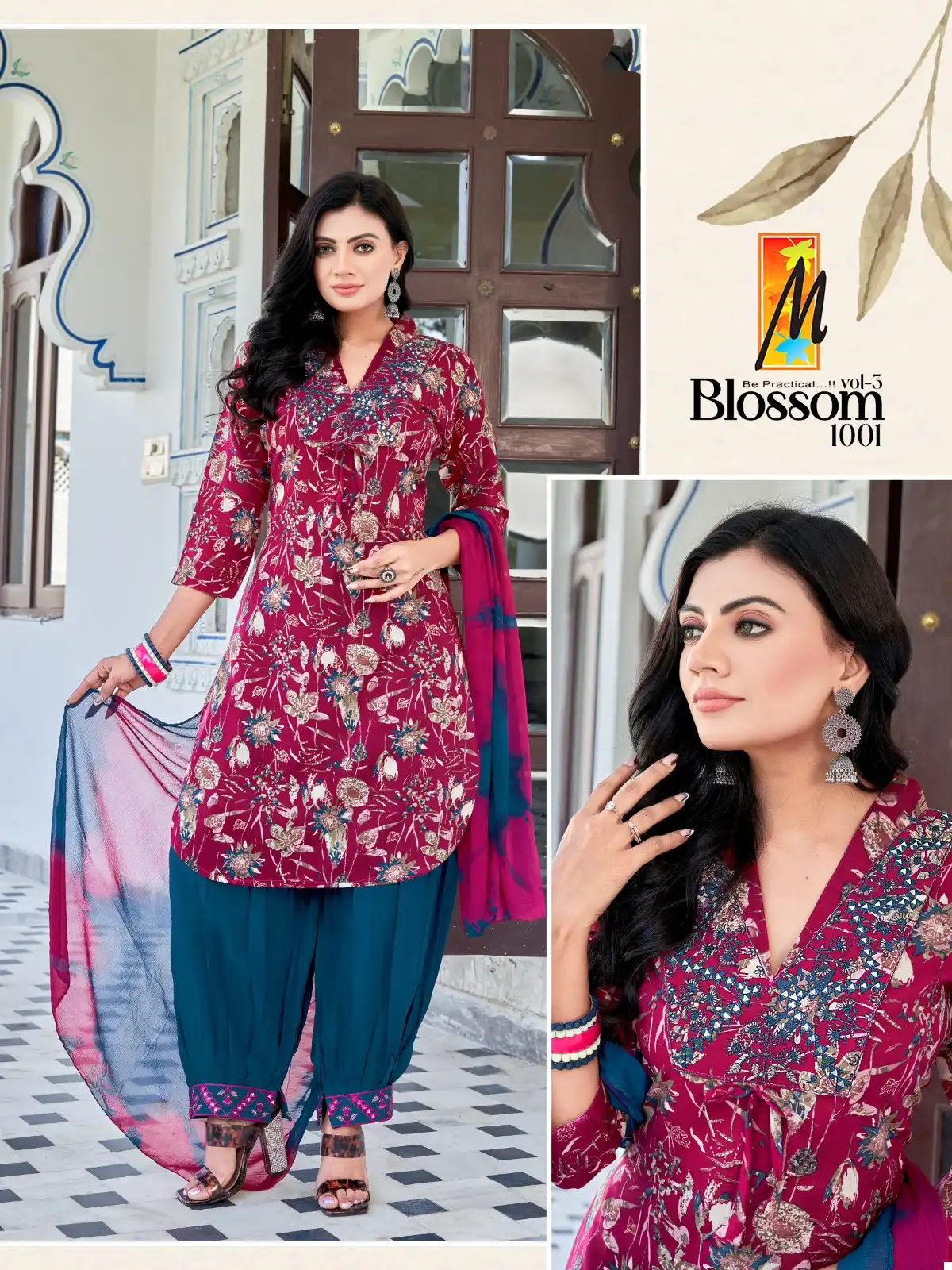 Master Blossom Vol 3 Heavy Rayon Wholesale Readymade Suits Catalog — Wholesale Salwar Suits, MPA wholesale from Surat - Gallery Image 5