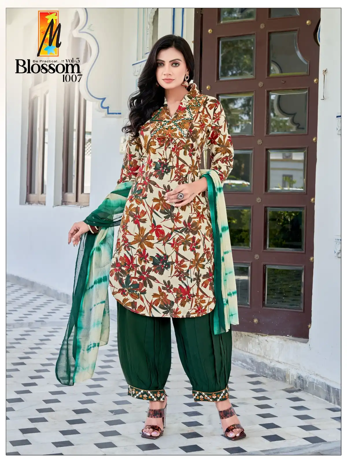 Master Blossom Vol 3 Heavy Rayon Wholesale Readymade Suits Catalog — Wholesale Salwar Suits, MPA wholesale from Surat - Gallery Image 6