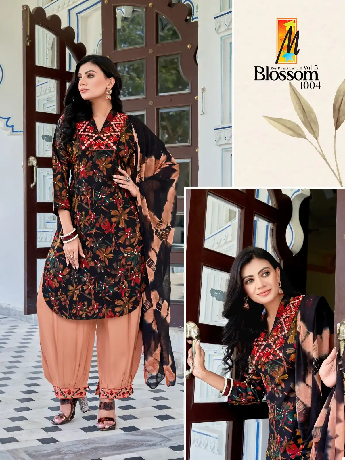 Master Blossom Vol 3 Heavy Rayon Wholesale Readymade Suits Catalog — Wholesale Salwar Suits, MPA wholesale from Surat - Gallery Image 8
