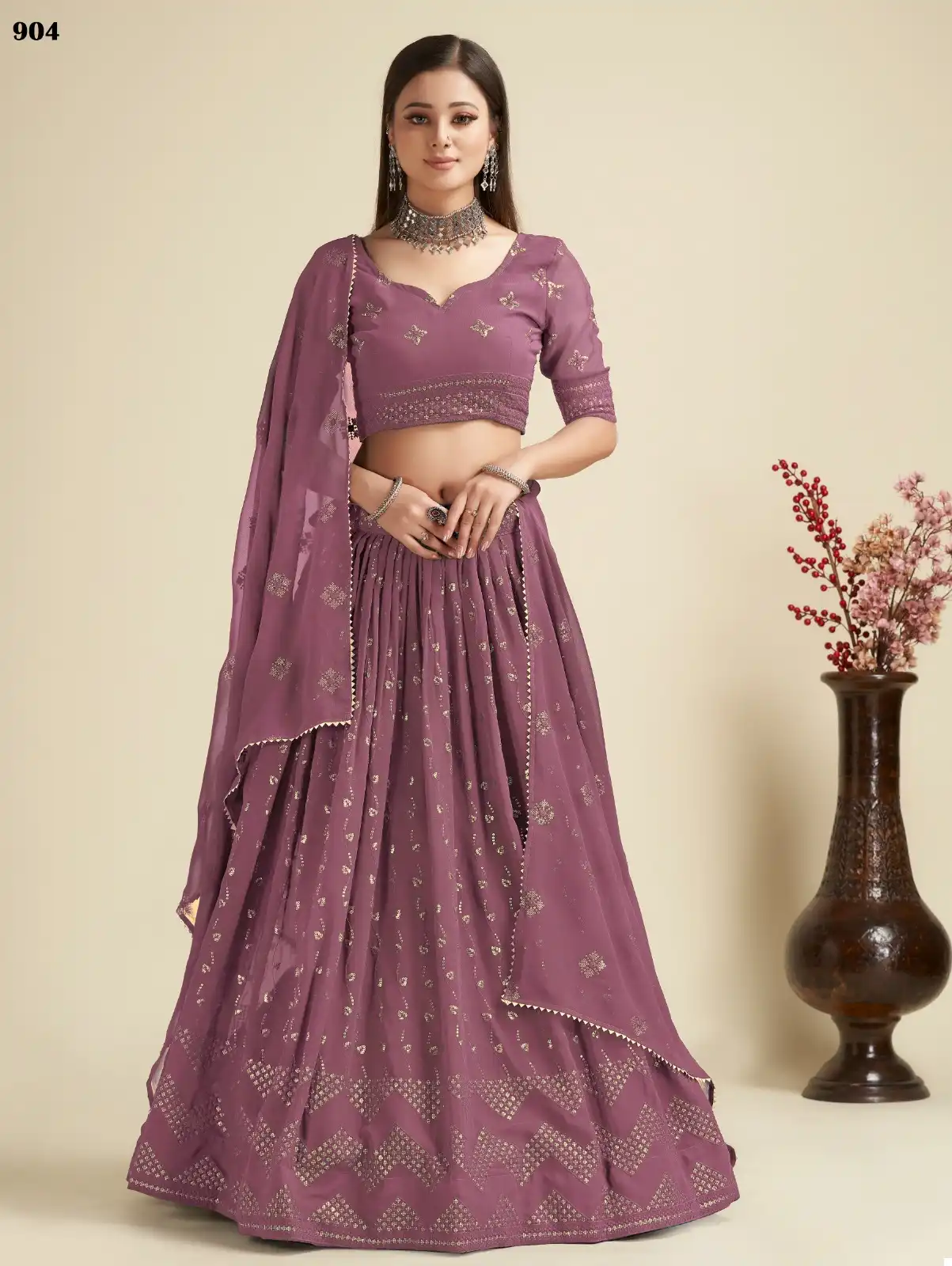 Beriston Bs Vol 09 Georgette Wholesale Lehenga — Wholesale Lehenga, MPA wholesale from Surat - Gallery Image 2