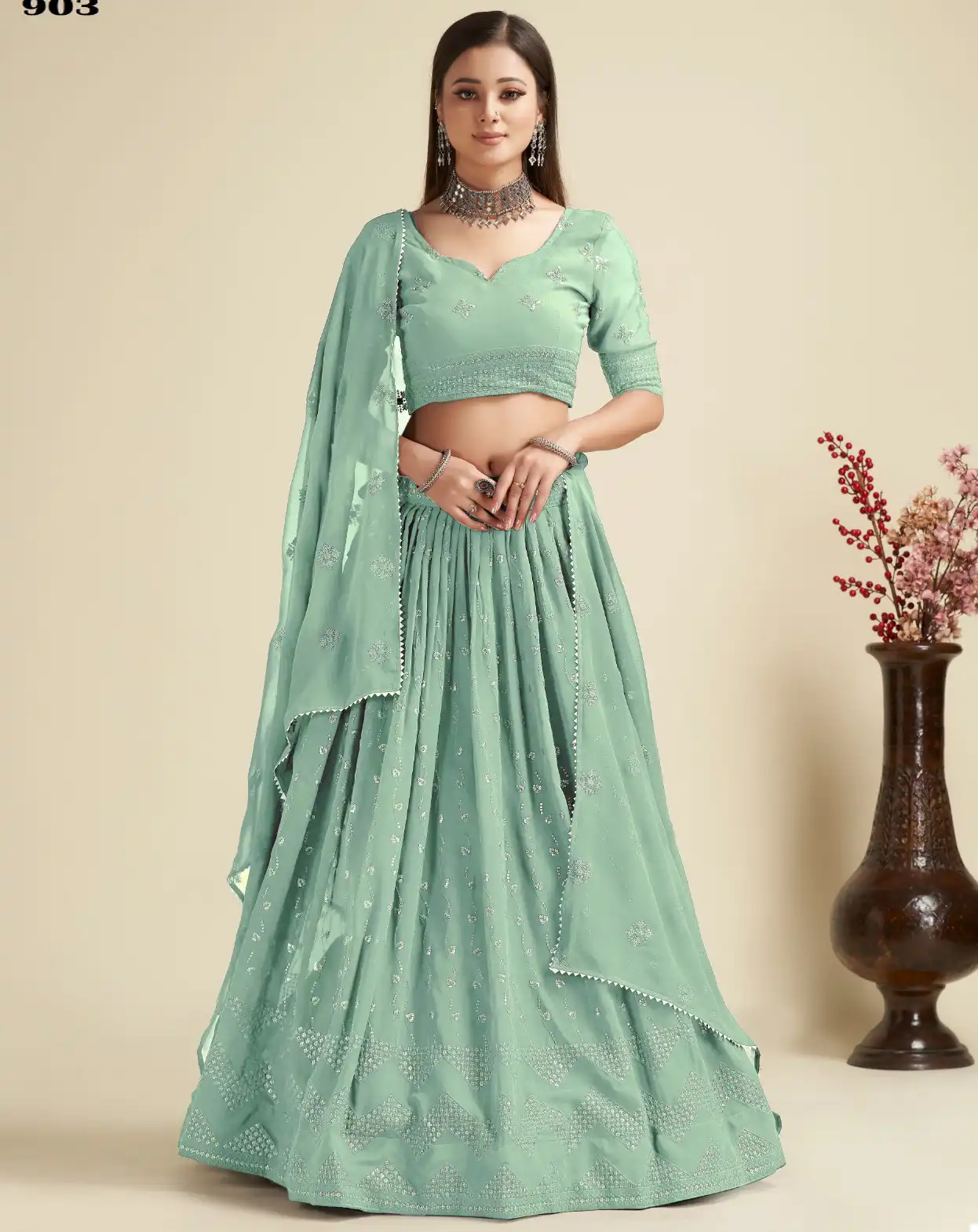 Beriston Bs Vol 09 Georgette Wholesale Lehenga — Wholesale Lehenga, MPA wholesale from Surat — view 1