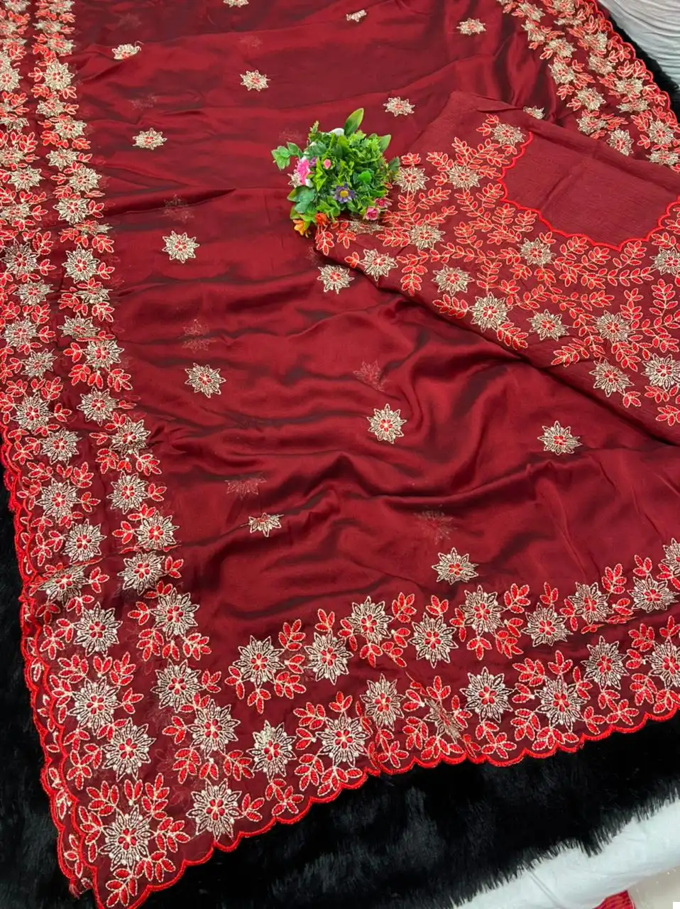 VE BT-254 Heavy Rangoli Silk Wholesale Saree Catalog — Wholesale Sarees, MPA wholesale from Surat - Gallery Image 4