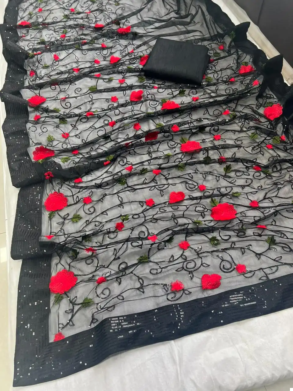 Vardan Ethnic Bt 364 Soft Butterfly Net Wholesale Fancy Sarees Catalog — Wholesale Sarees, MPA wholesale from Surat - Gallery Image 4
