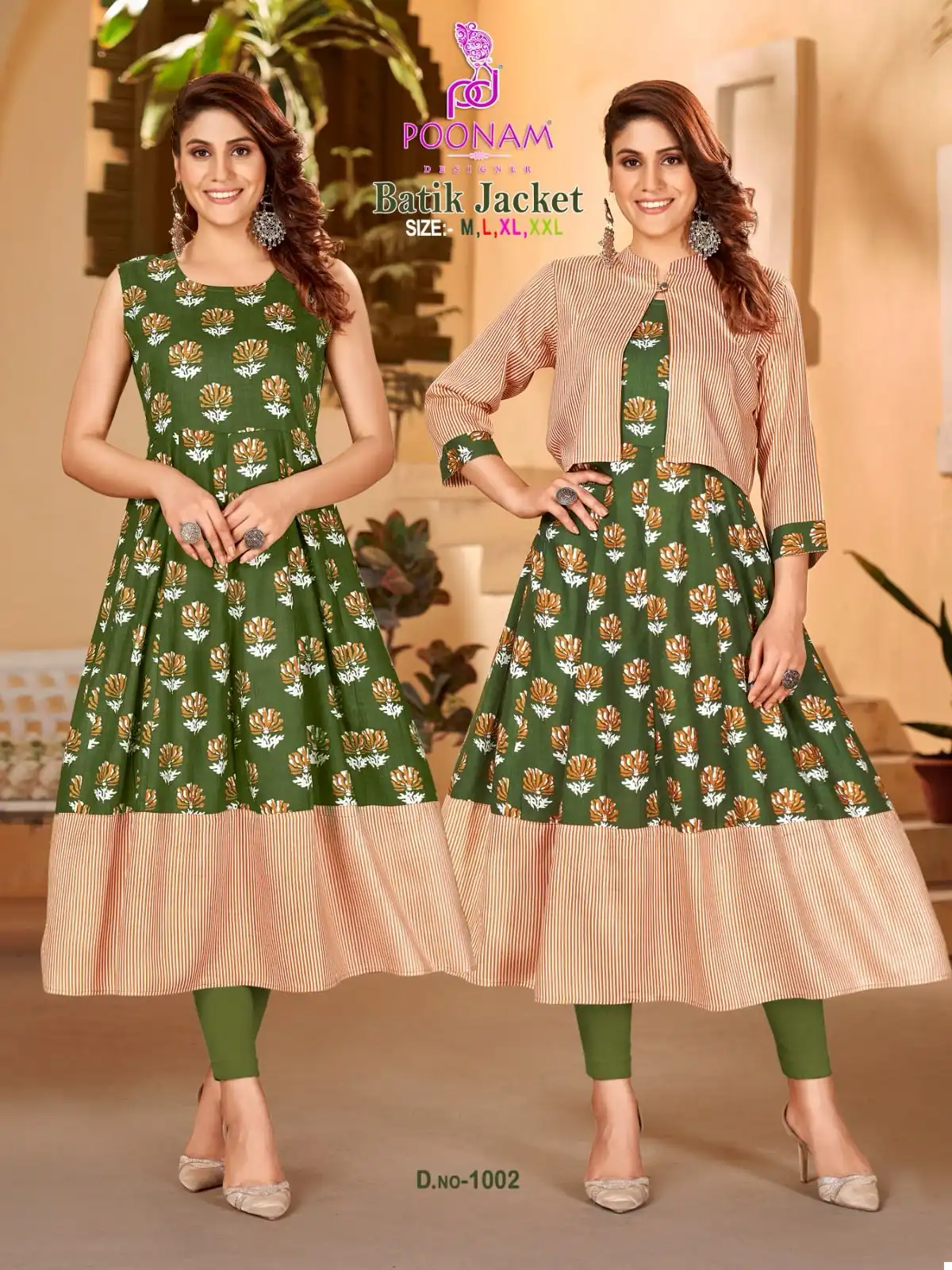 Poonam Designer Batik Jacket Pure Rayon Wholesale Fancy Top With Jacket Catalog — Wholesale Kurtis, MPA wholesale from Surat - Gallery Image 6
