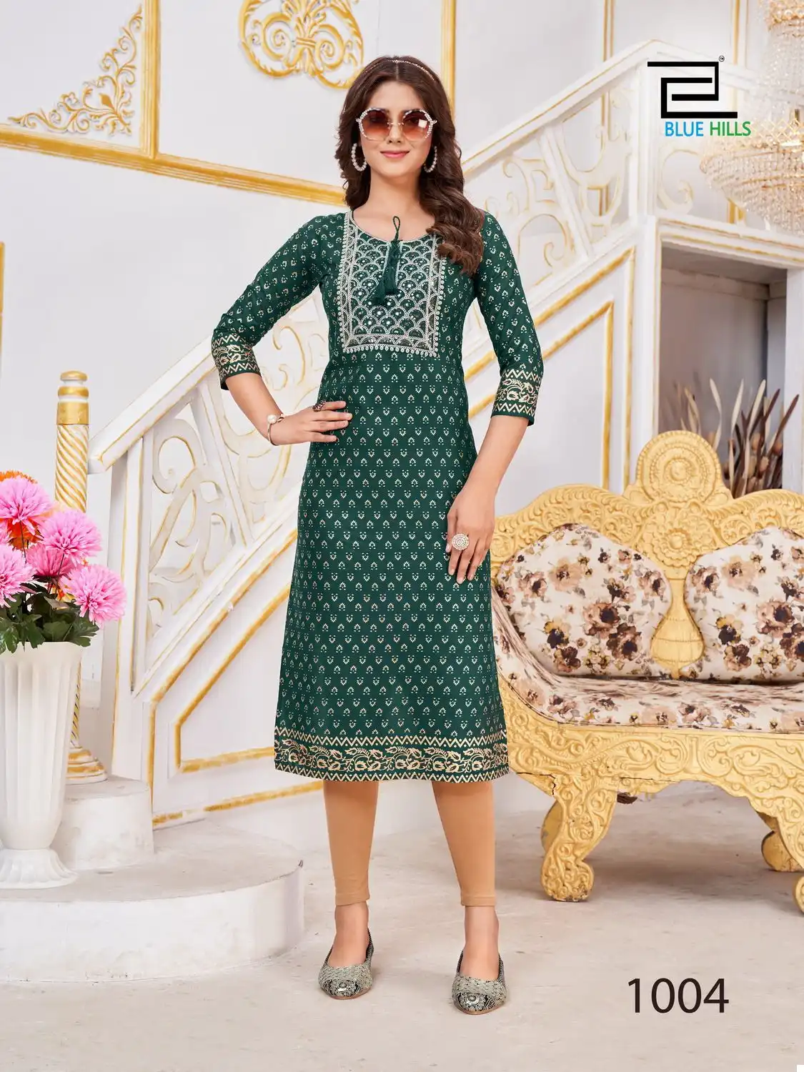 Blue Hills Big Boss Rayon 14Kg Wholesale Kurti Catalog — Wholesale Kurtis, Blue Hills wholesale from Surat - Gallery Image 7