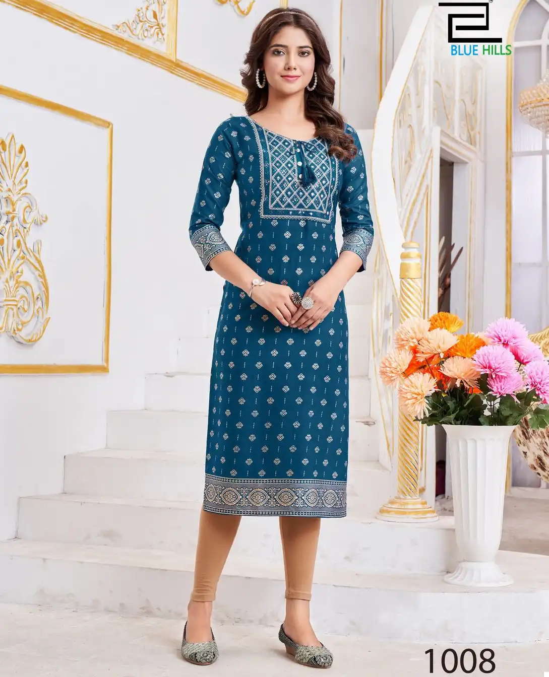 Blue Hills Big Boss Rayon 14Kg Wholesale Kurti Catalog — Wholesale Kurtis, Blue Hills wholesale from Surat — view 1