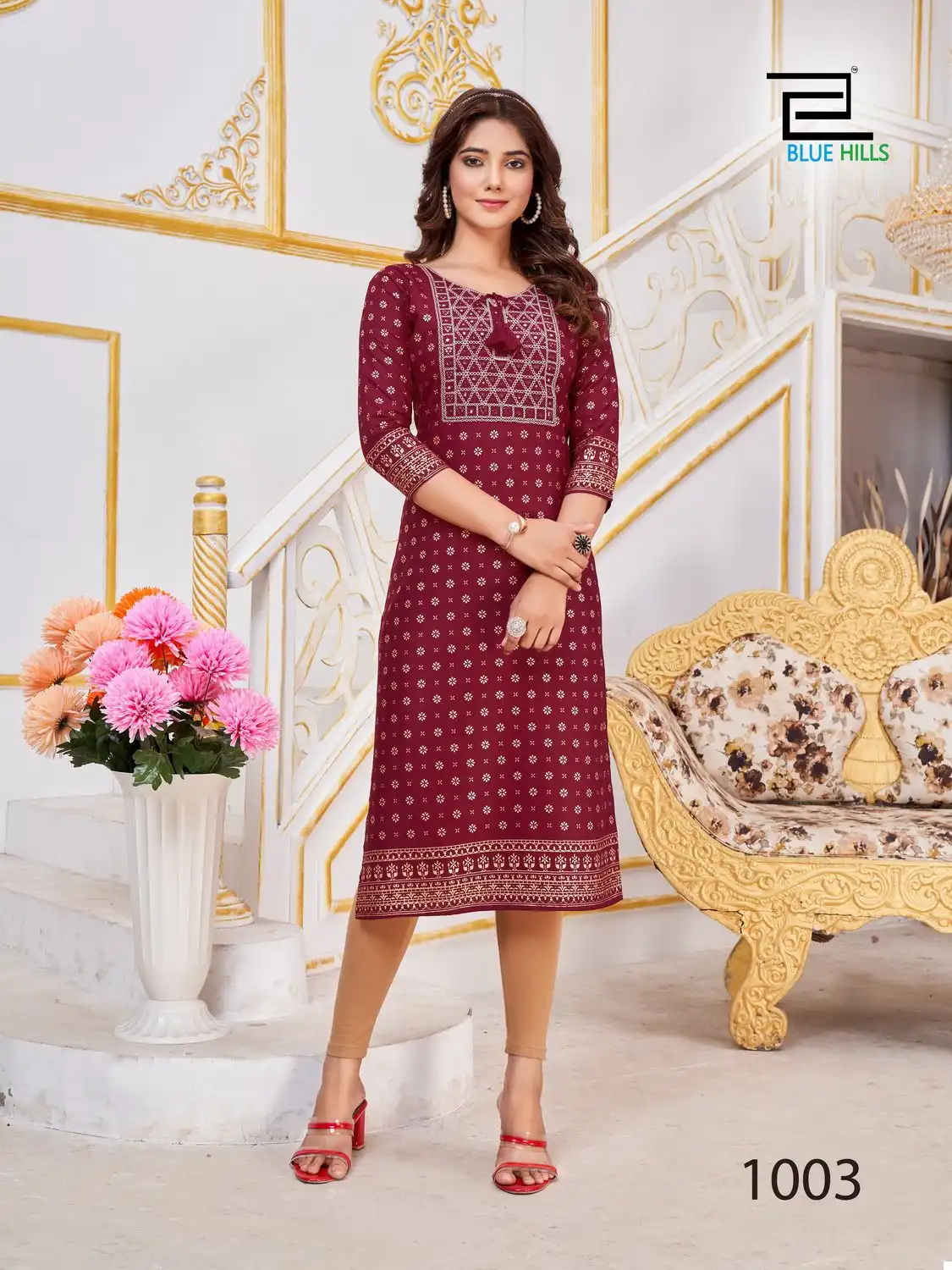 Blue Hills Big Boss Rayon 14Kg Wholesale Kurti Catalog — Wholesale Kurtis, Blue Hills wholesale from Surat - Gallery Image 3