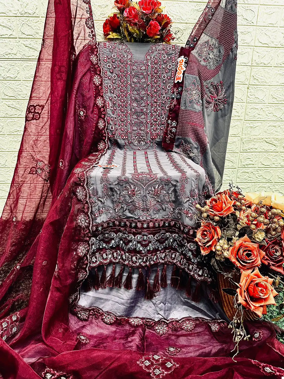 Fepic C-1318 Georgette Wholesale Pakistani Salwar Suit — Wholesale Salwar Suits, MPA wholesale from Surat — view 2