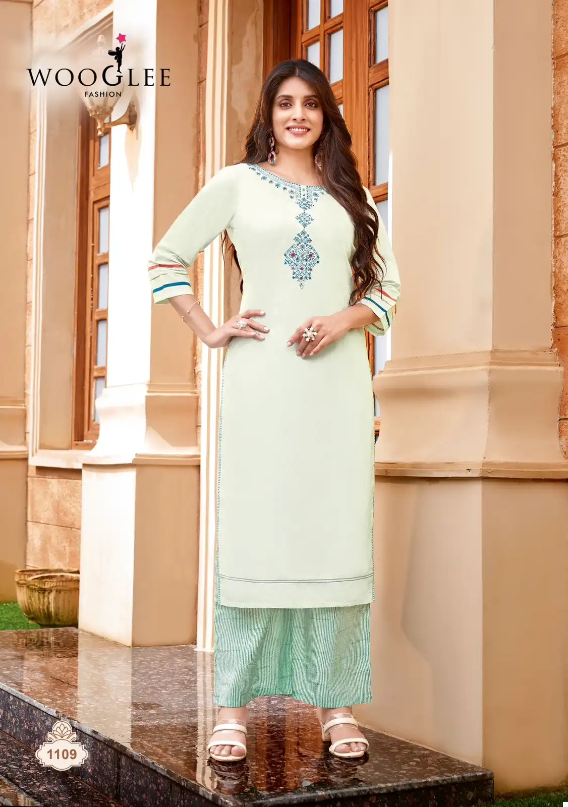 Wooglee Celebration Vol 17 Heavy Rayon Wholesale Kurti Bottom Catalog — Wholesale Kurtis, MPA wholesale from Surat - Gallery Image 4