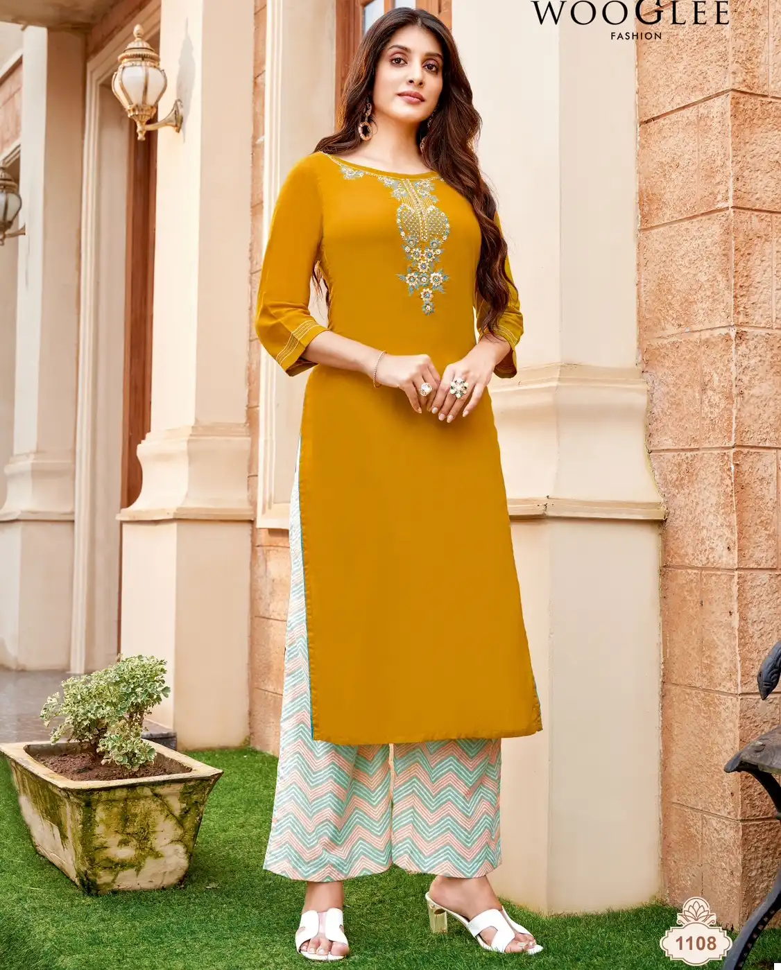 Wooglee Celebration Vol 17 Heavy Rayon Wholesale Kurti Bottom Catalog — Wholesale Kurtis, MPA wholesale from Surat — view 1