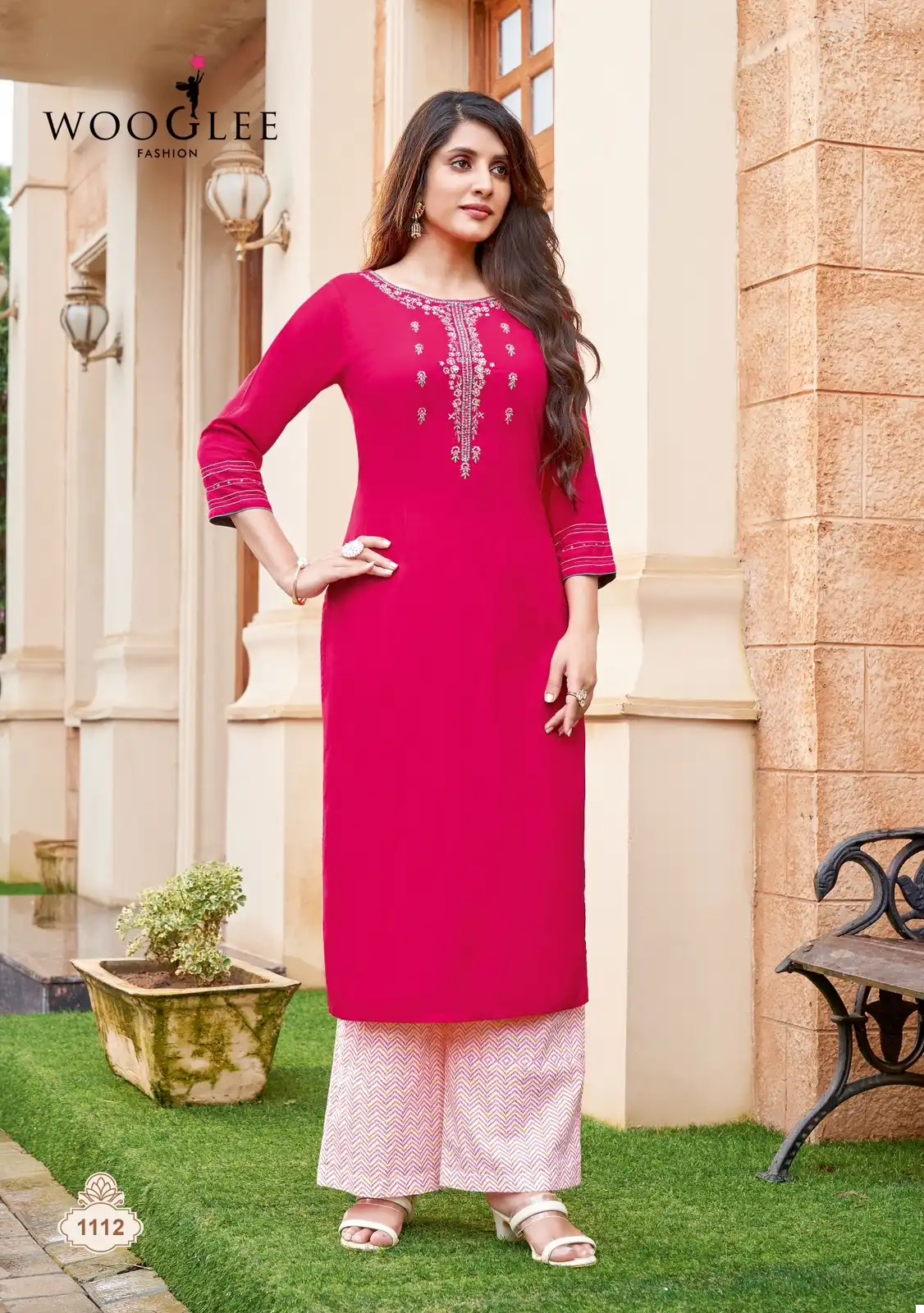 Wooglee Celebration Vol 17 Heavy Rayon Wholesale Kurti Bottom Catalog — Wholesale Kurtis, MPA wholesale from Surat - Gallery Image 5