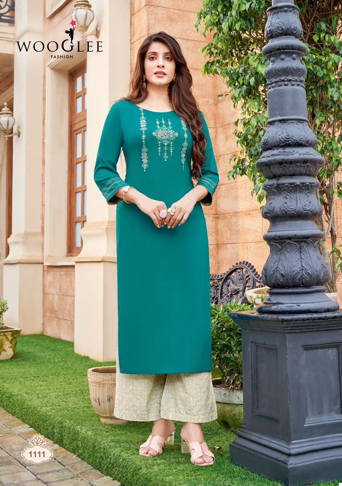 Wooglee Celebration Vol 17 Heavy Rayon Wholesale Kurti Bottom Catalog — Wholesale Kurtis, MPA wholesale from Surat - Gallery Image 6