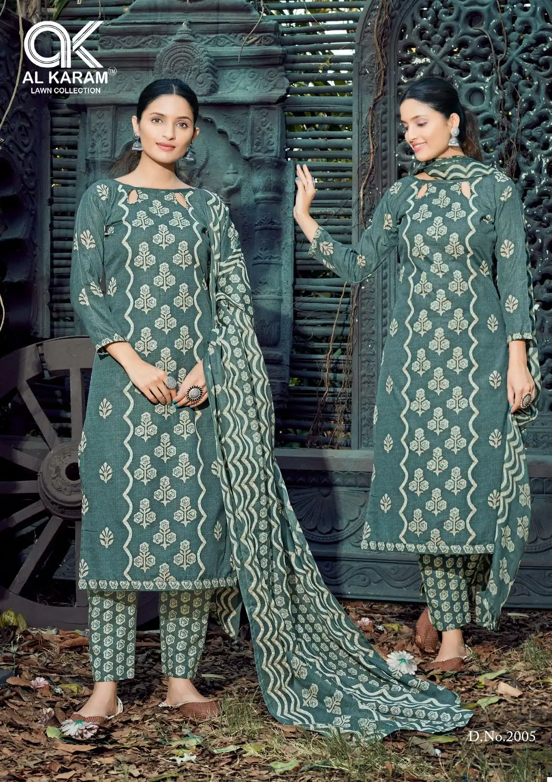 Al Karam Charizma Signature Print Vol 2 Cotton Wholesale Pakistani Salwar Suit Catalog — Wholesale Salwar Suits, Alkaram wholesale from Surat - Gallery Image 10