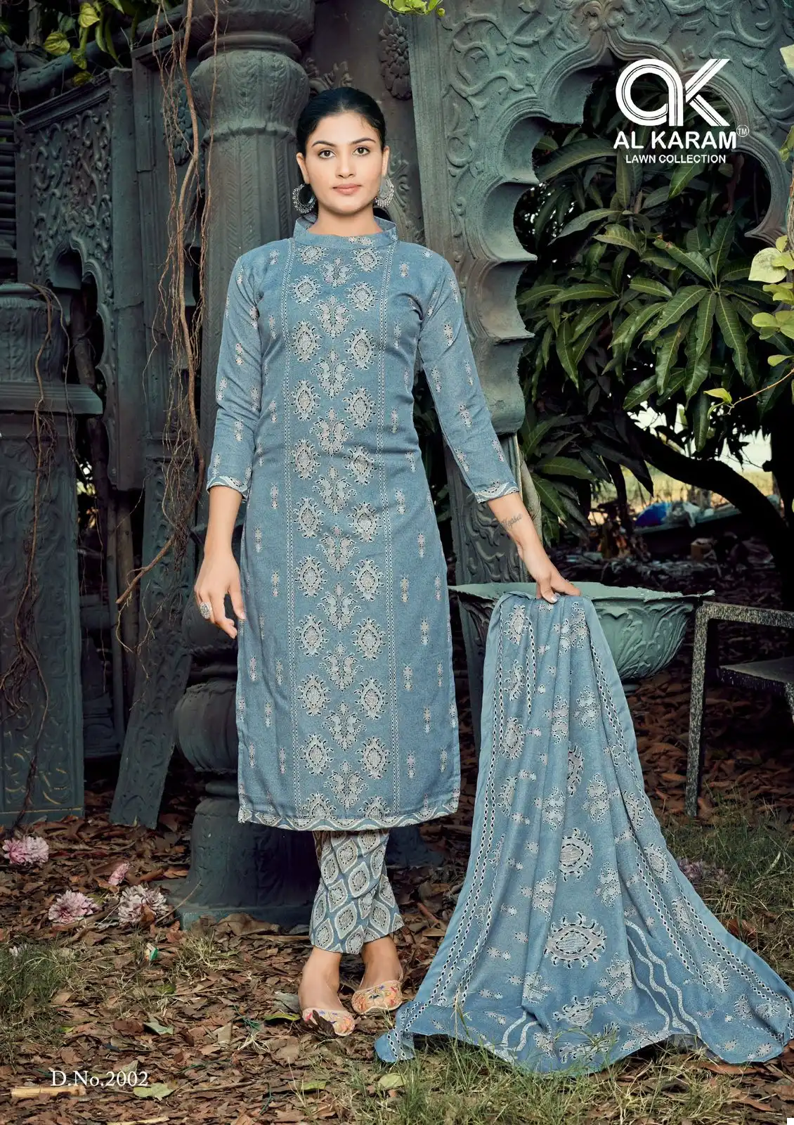 Al Karam Charizma Signature Print Vol 2 Cotton Wholesale Pakistani Salwar Suit Catalog — Wholesale Salwar Suits, Alkaram wholesale from Surat - Gallery Image 4