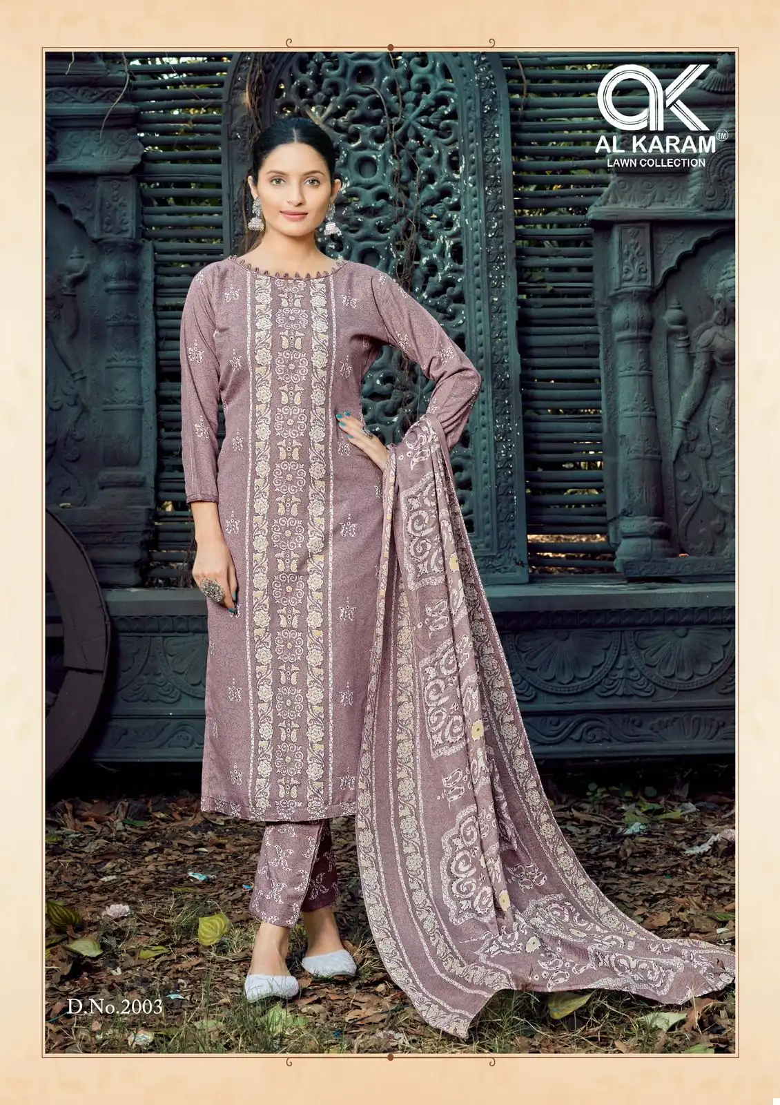 Al Karam Charizma Signature Print Vol 2 Cotton Wholesale Pakistani Salwar Suit Catalog — Wholesale Salwar Suits, Alkaram wholesale from Surat - Gallery Image 6