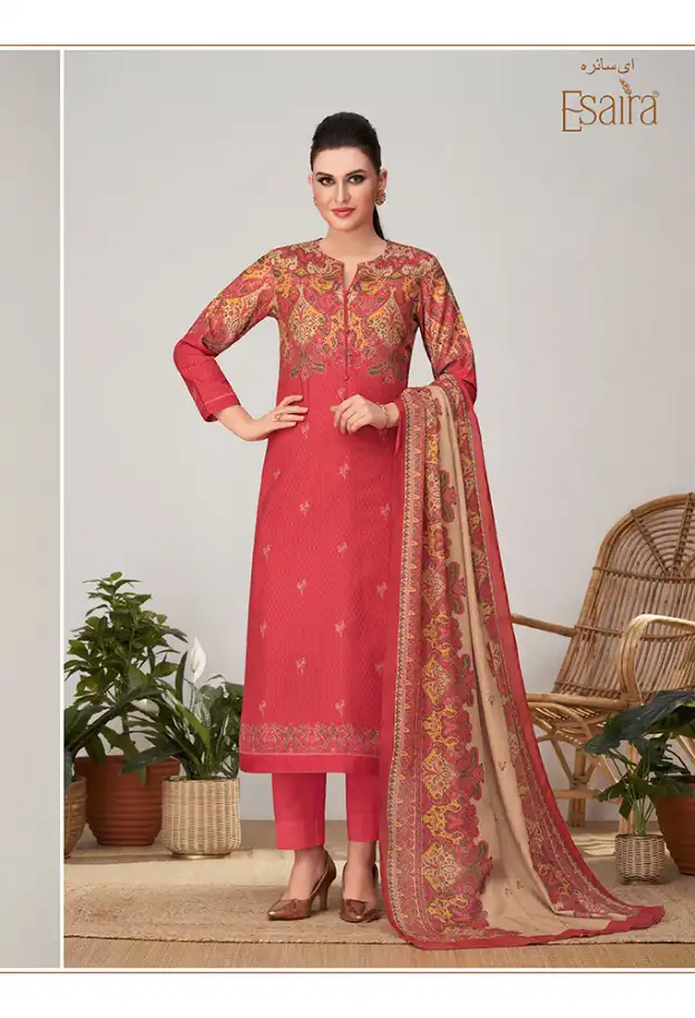 Esta Cherry Pashmina Wholesale Winter Wear Suits Catalog — Wholesale Salwar Suits, MPA wholesale from Surat - Gallery Image 7