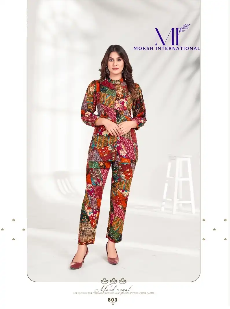 Moksh Co-Ord Set Milky Vol 1 Premium Rayon Wholesale Co-Ord Set Catalog — Wholesale Kurtis, MPA wholesale from Surat - Gallery Image 6