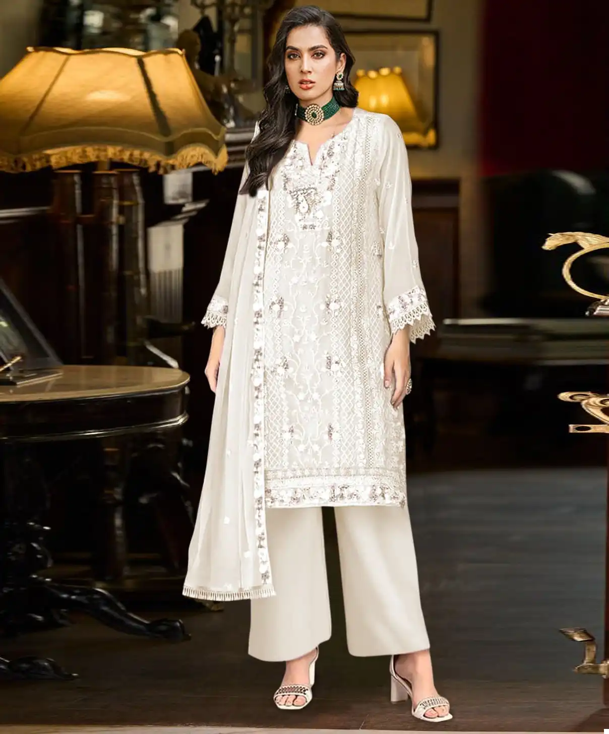 Deepsy Suits D-2028 Georgette Wholesale Pakistani Suit Catalog — Wholesale Salwar Suits, MPA wholesale from Surat — view 1
