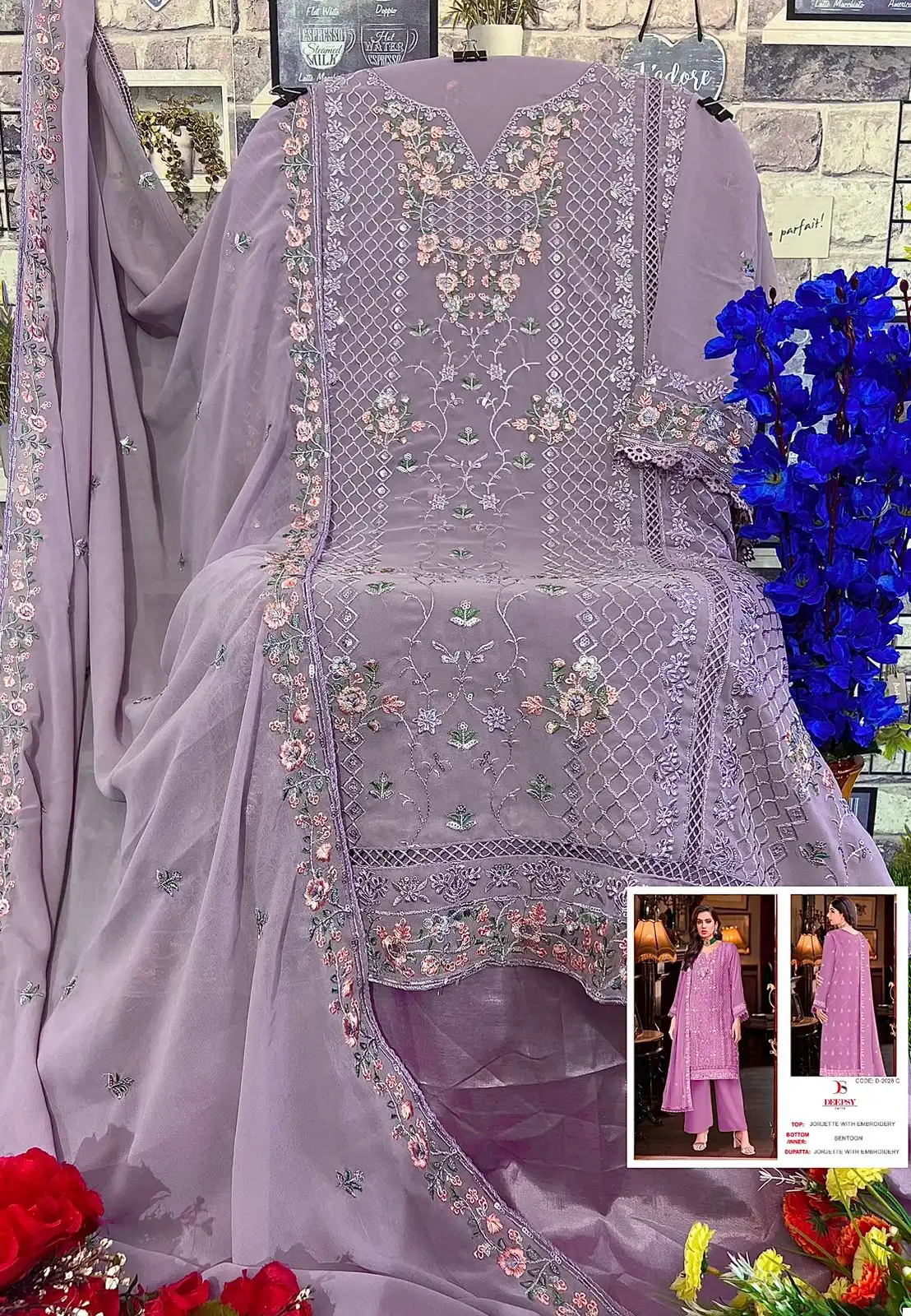 Deepsy Suits D-2028 Georgette Wholesale Pakistani Suit Catalog — Wholesale Salwar Suits, MPA wholesale from Surat - Gallery Image 11