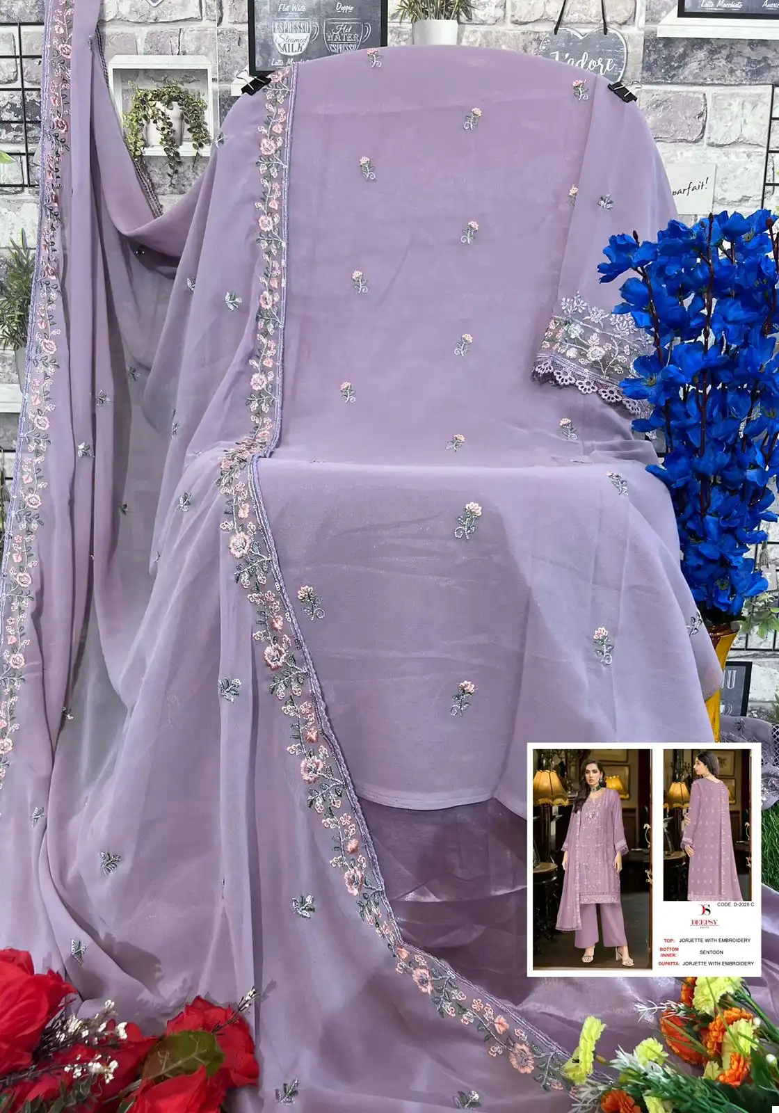 Deepsy Suits D-2028 Georgette Wholesale Pakistani Suit Catalog — Wholesale Salwar Suits, MPA wholesale from Surat - Gallery Image 12