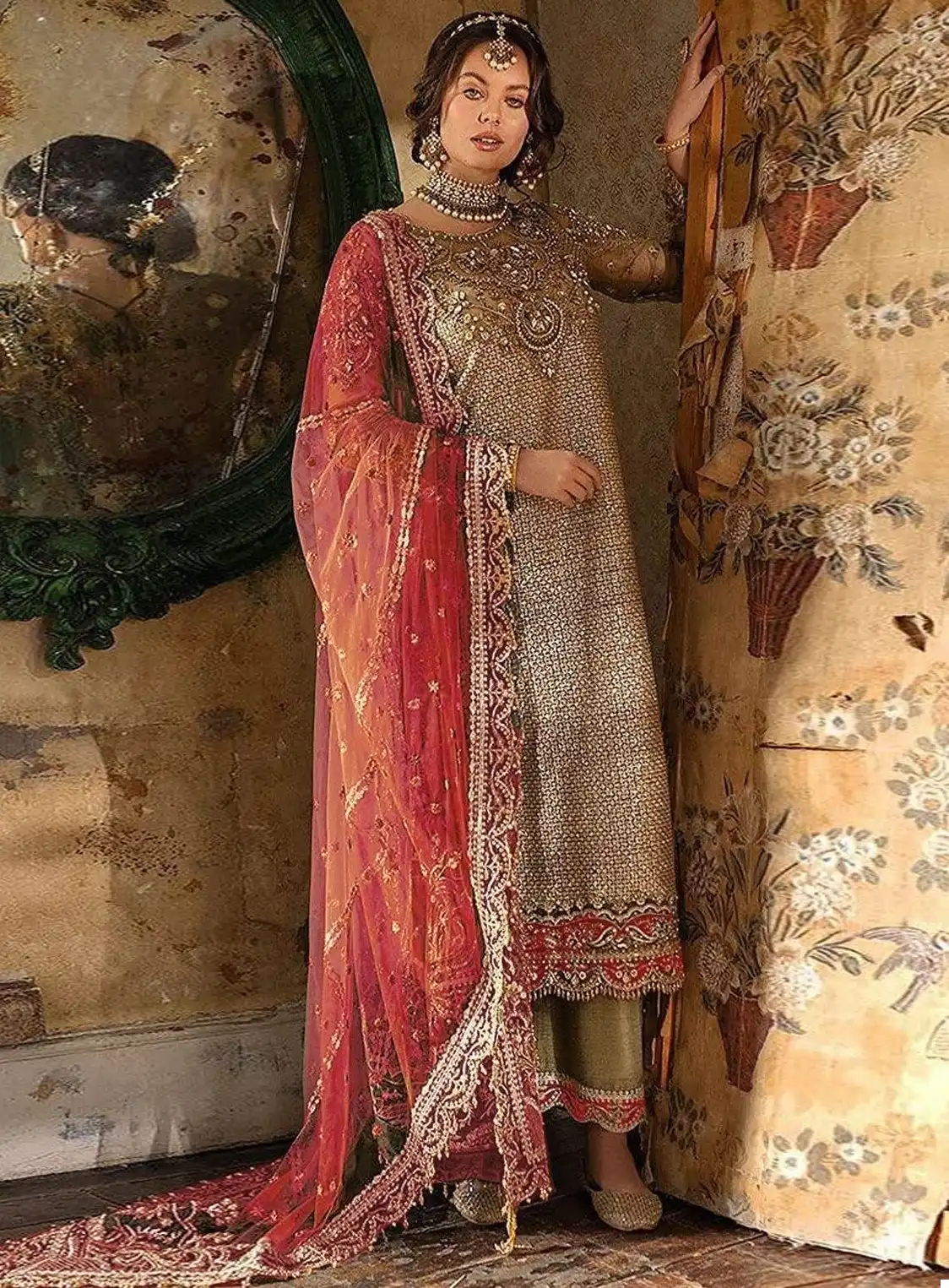 Zarqash 3029 Faux Georgette Wholesale Pakistani Suit Catalog — Wholesale Salwar Suits, MPA wholesale from Surat — view 1