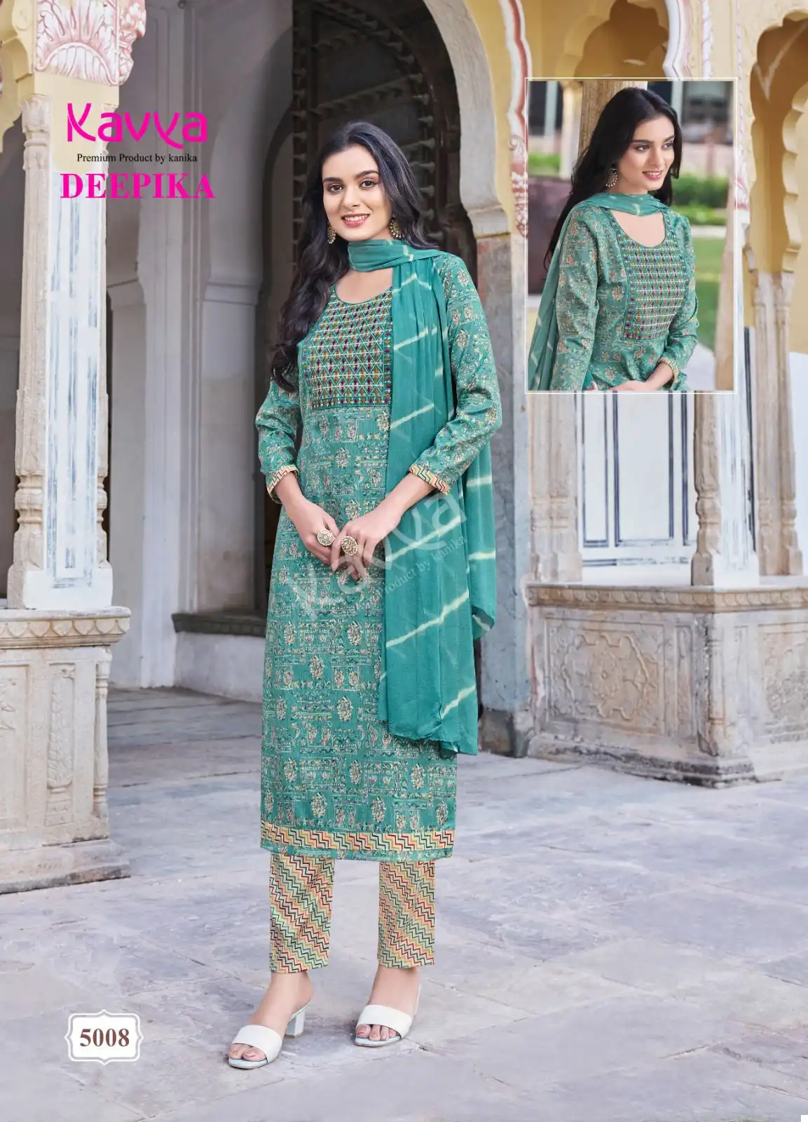 Kavya Deepika Vol 5 Rayon Wholesale Readymade Salwar Suit Catalog — Wholesale Salwar Suits, MPA wholesale from Surat - Gallery Image 9