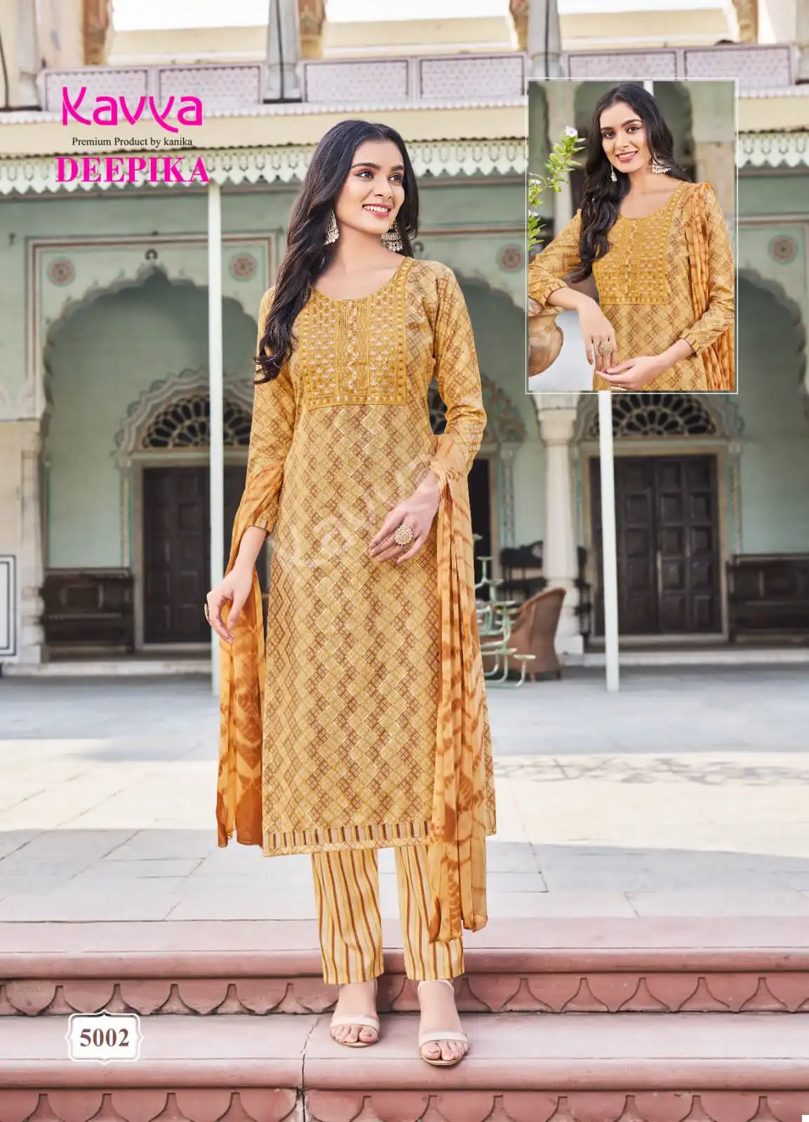 Kavya Deepika Vol 5 Rayon Wholesale Readymade Salwar Suit Catalog — Wholesale Salwar Suits, MPA wholesale from Surat - Gallery Image 3