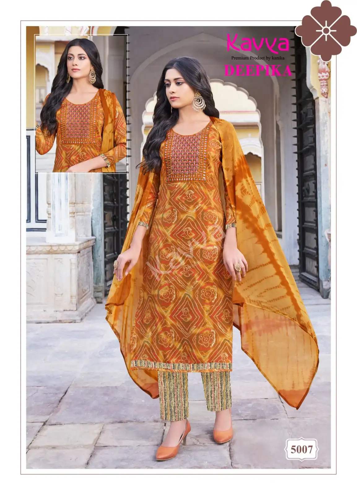 Kavya Deepika Vol 5 Rayon Wholesale Readymade Salwar Suit Catalog — Wholesale Salwar Suits, MPA wholesale from Surat - Gallery Image 7