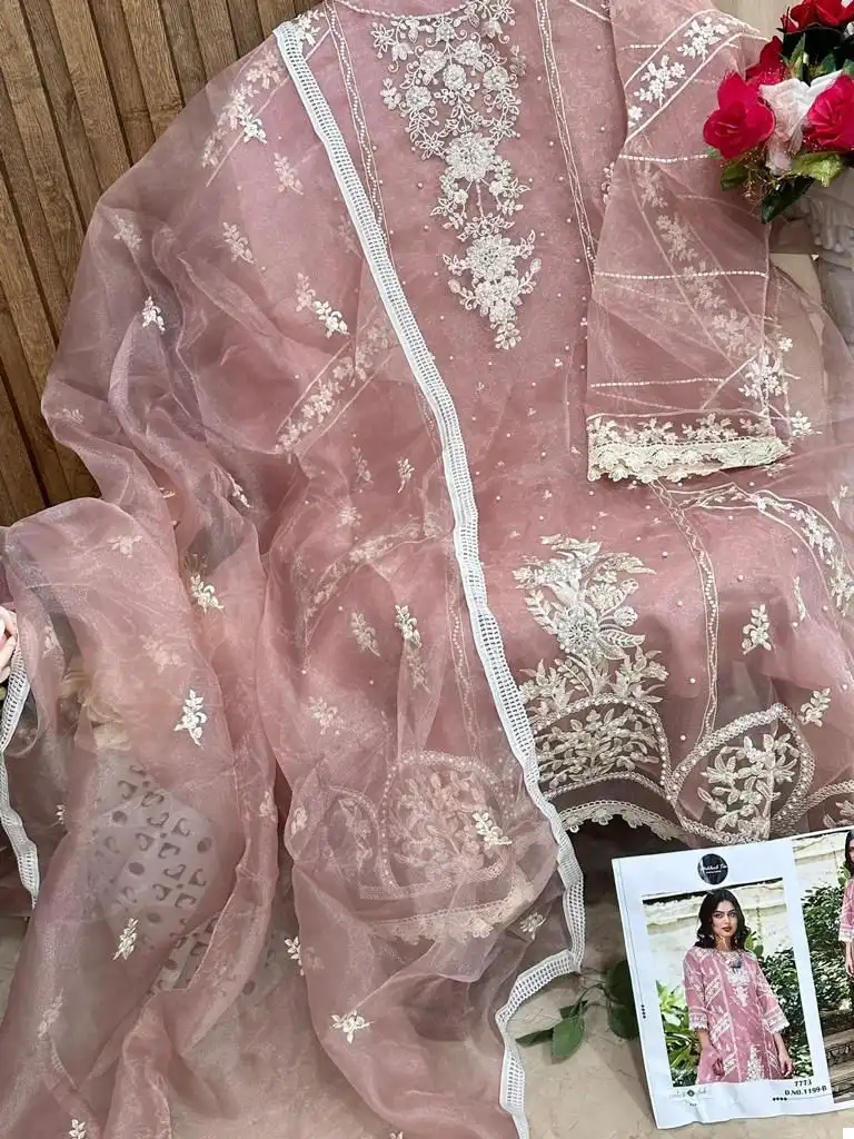 Mehboob Tex 1199 Organza Wholesale Pakistani Suit Catalog — Wholesale Salwar Suits, MPA wholesale from Surat - Gallery Image 10