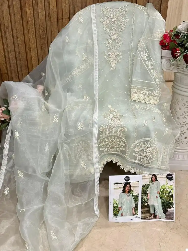 Mehboob Tex 1199 Organza Wholesale Pakistani Suit Catalog — Wholesale Salwar Suits, MPA wholesale from Surat - Gallery Image 11