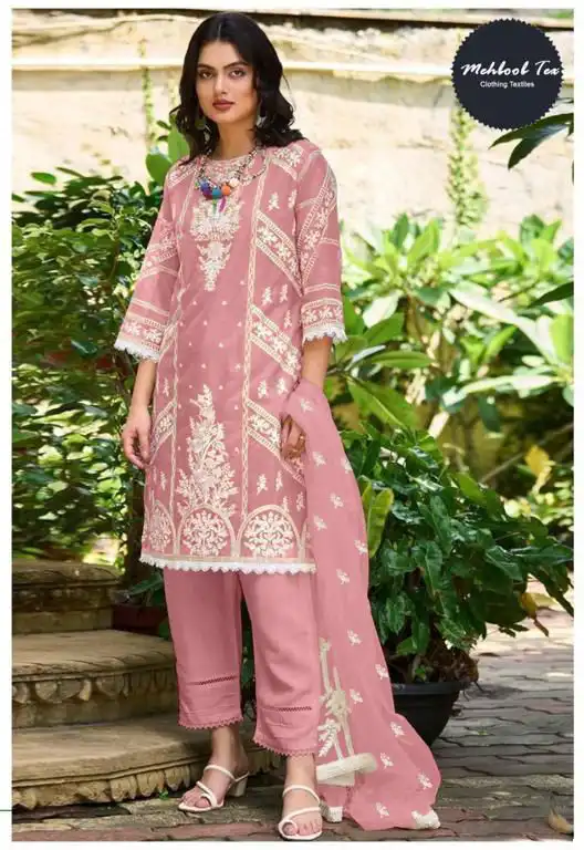 Mehboob Tex 1199 Organza Wholesale Pakistani Suit Catalog — Wholesale Salwar Suits, MPA wholesale from Surat - Gallery Image 4