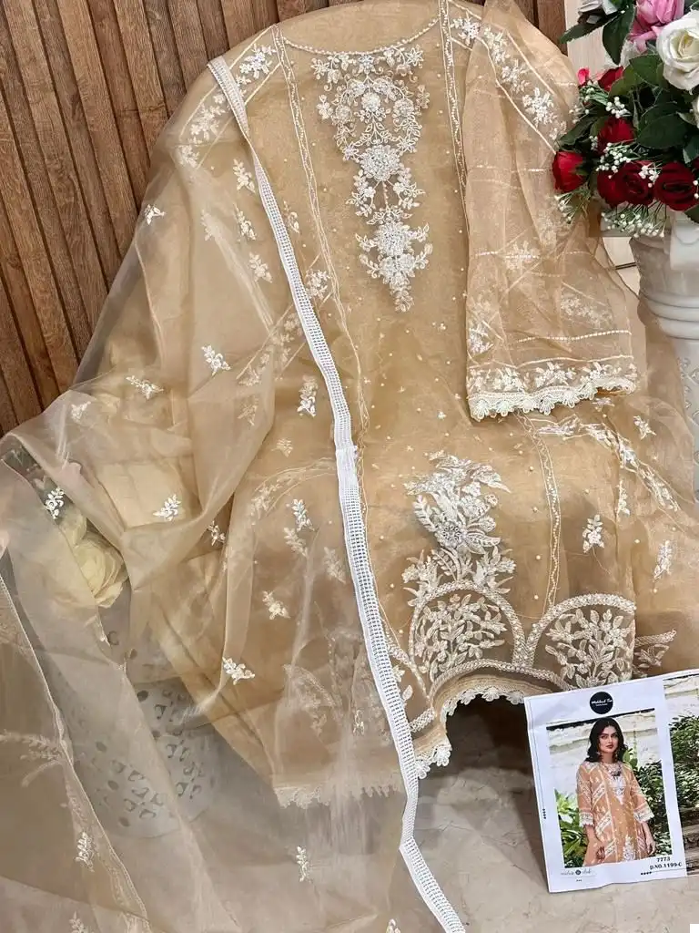 Mehboob Tex 1199 Organza Wholesale Pakistani Suit Catalog — Wholesale Salwar Suits, MPA wholesale from Surat - Gallery Image 7