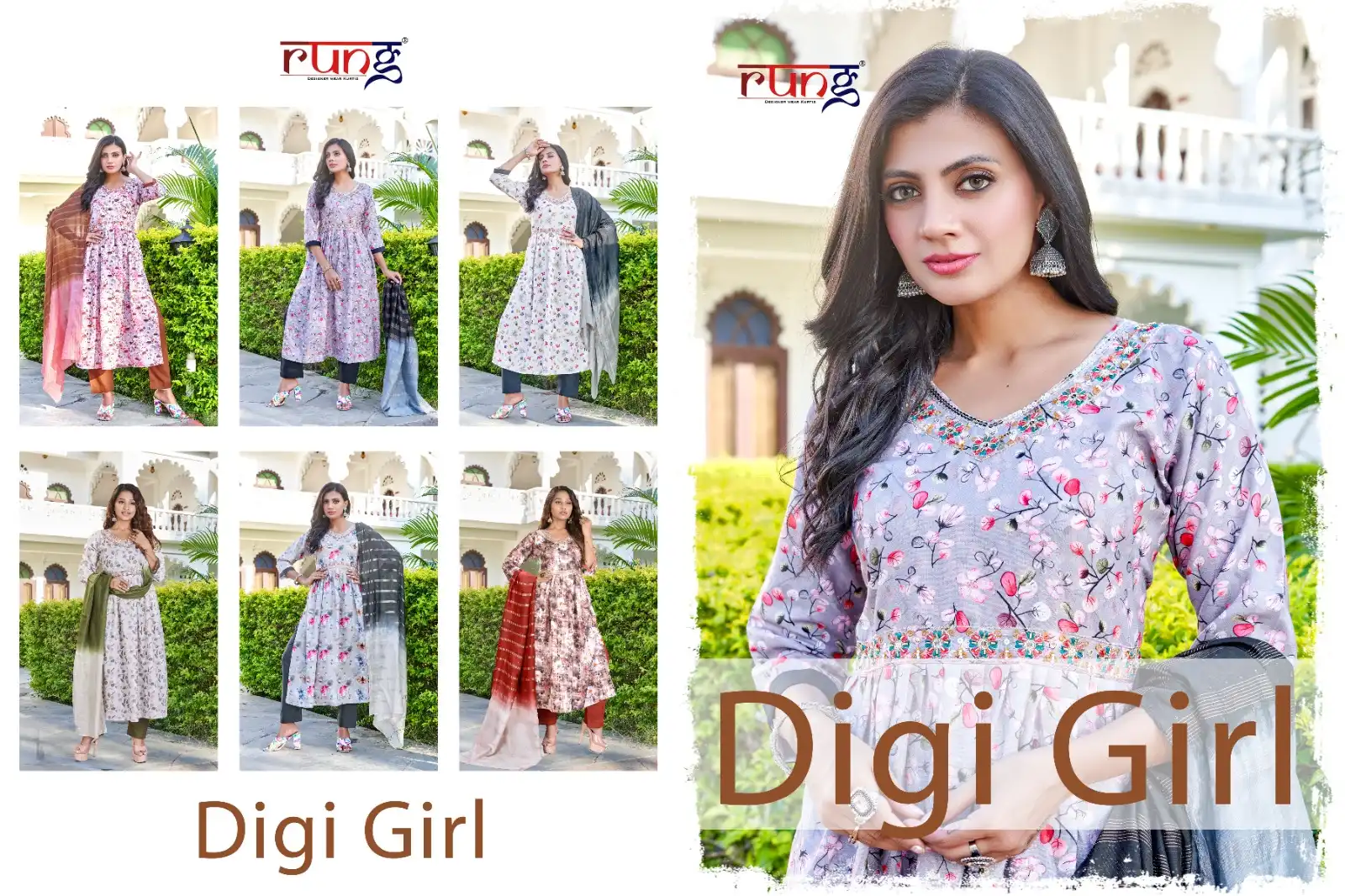 Rung Digi Girl Heavy Digital Print Linen Rayon Wholesale Readymade Salwar Suit Catalog — Wholesale Salwar Suits, MPA wholesale from Surat — view 7