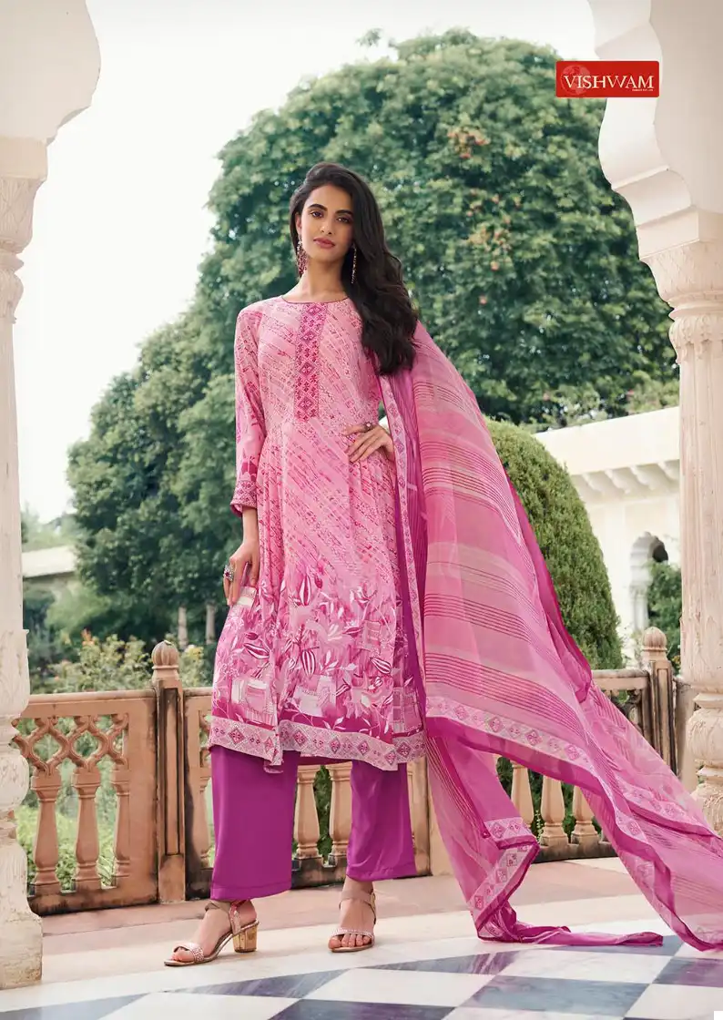 Vishwam Espresso Crepe Wholesale Salwar Suit Catalog — Wholesale Salwar Suits, MPA wholesale from Surat — Photo 12