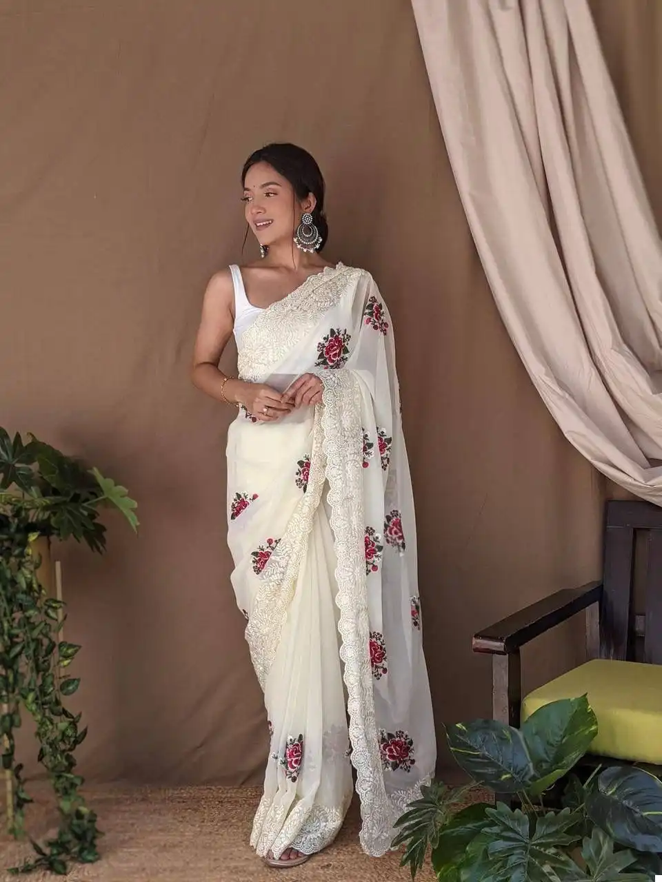 Shree Trends Fanna Pure Georgette Wholesale Saree Catalog — Wholesale Sarees, Shree Fabs wholesale from Surat — view 2