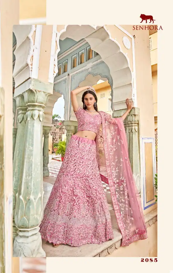 Senhora Fashion Woman Net Wholesale Lehenga — Wholesale Lehenga, MPA wholesale from Surat — view 2