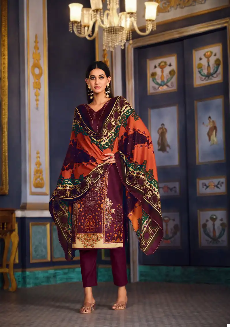 Zulfat Designer Firdaus Pashmina Wholesale Winter Wear Salwar Suit Catalog — Wholesale Salwar Suits, MPA wholesale from Surat — view 10