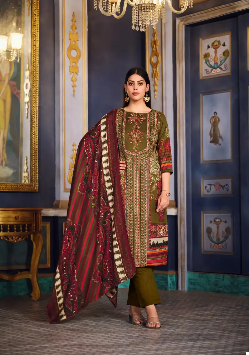 Zulfat Designer Firdaus Pashmina Wholesale Winter Wear Salwar Suit Catalog — Wholesale Salwar Suits, MPA wholesale from Surat — view 2