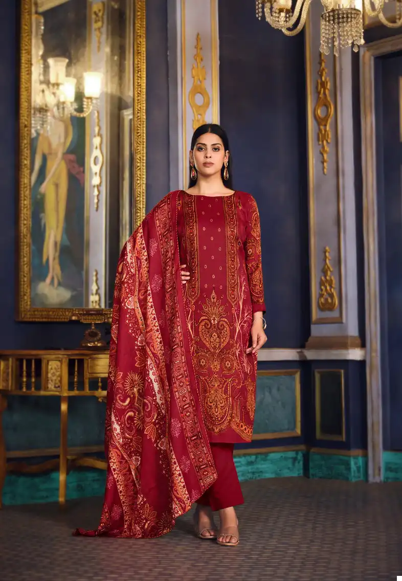 Zulfat Designer Firdaus Pashmina Wholesale Winter Wear Salwar Suit Catalog — Wholesale Salwar Suits, MPA wholesale from Surat — view 4