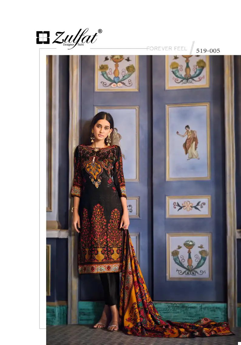 Zulfat Designer Firdaus Pashmina Wholesale Winter Wear Salwar Suit Catalog — Wholesale Salwar Suits, MPA wholesale from Surat — view 5