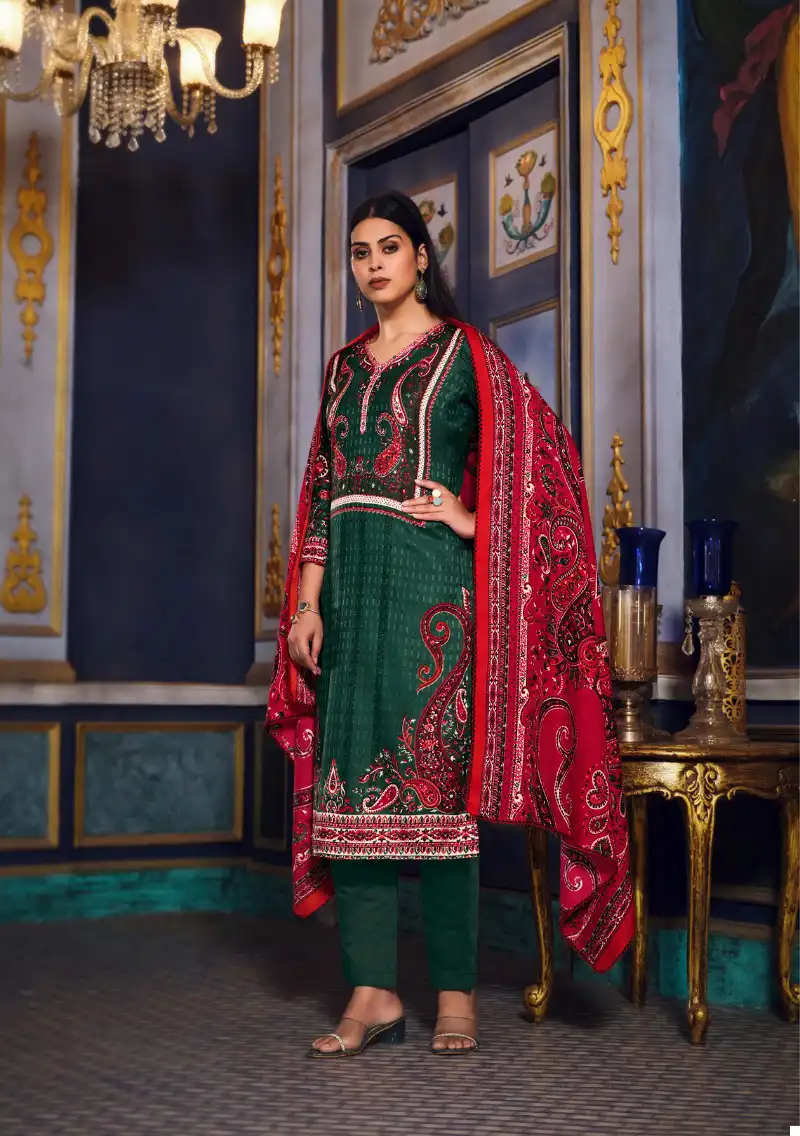 Zulfat Designer Firdaus Pashmina Wholesale Winter Wear Salwar Suit Catalog — Wholesale Salwar Suits, MPA wholesale from Surat — view 6