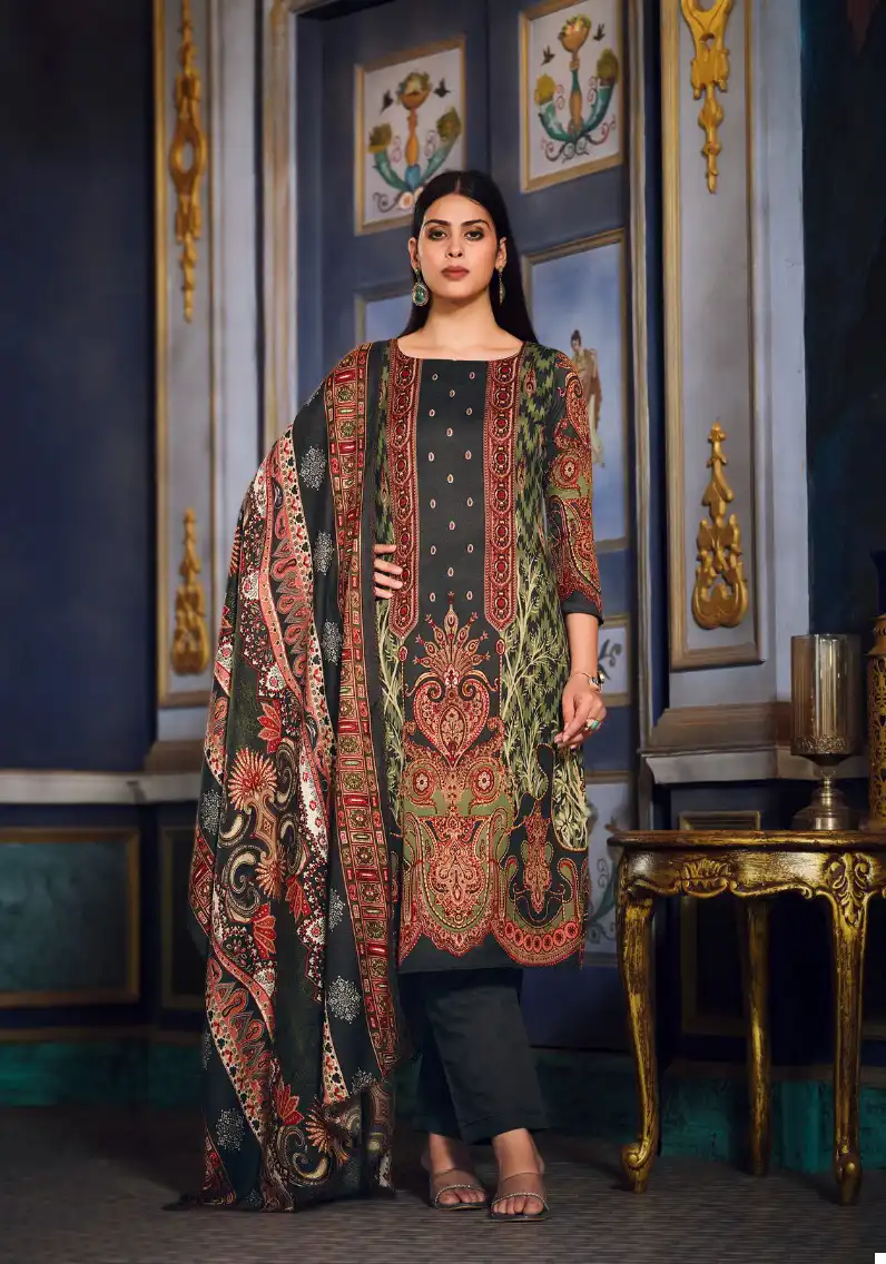 Zulfat Designer Firdaus Pashmina Wholesale Winter Wear Salwar Suit Catalog — Wholesale Salwar Suits, MPA wholesale from Surat — view 8